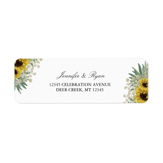 Aquarelle romantique de tournesol (Devant)