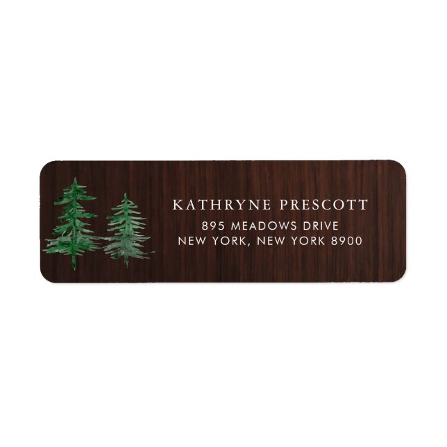 Aquarelle romantique Forêt forestière Bois rustiqu (Devant)