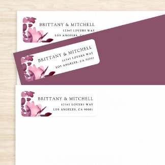 Aquarelle romantique Plum Mariage