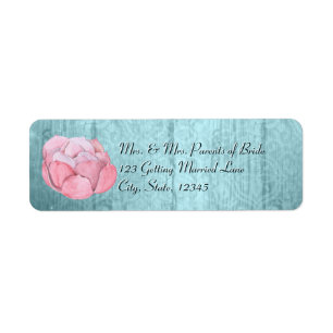 Aquarelle Rose de couleur Succulent Rustique Turqu