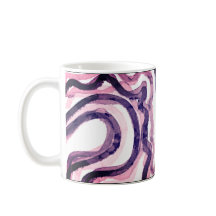 Aquarelle rose et violet Abstraite Mug polyvalent