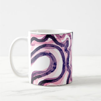 Aquarelle rose et violet Abstraite Mug polyvalent