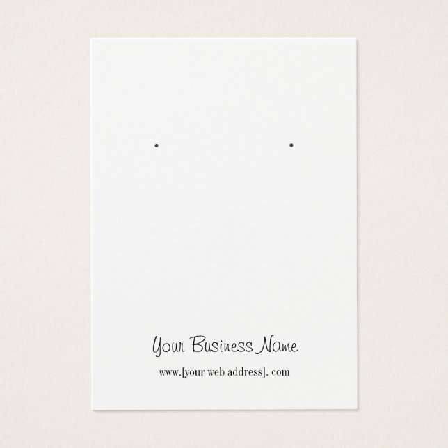 Aquarelle rose Floral Custom Earrage Carte d'affic (Devant)