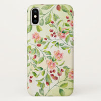 Aquarelle Rose Garden Vines iPhone / coque ipad
