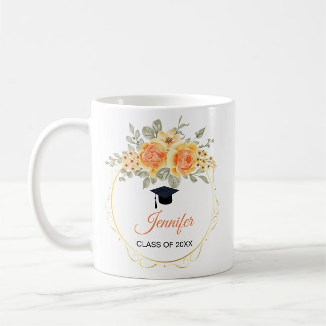 Aquarelle Rose Mug (Gauche)