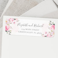 Aquarelle rose pâle Floral Greenerife Adresse