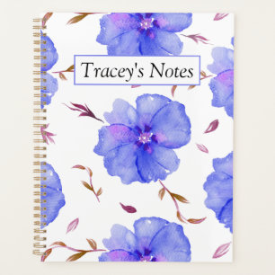 Aquarelle Rose Personnalisée Floral Planner