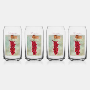 Aquarelle Rouge Chili Ristra Nouveau Mexique