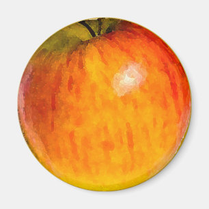 Aquarelle rouge d'Apple - aimant