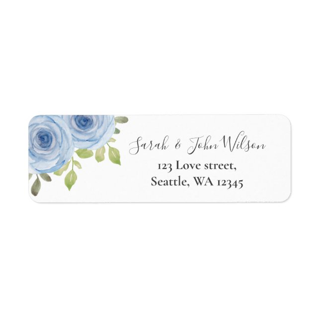 Aquarelle rustique Floral Dusty Mariage (Devant)