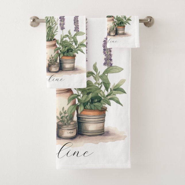 Aquarelle Rustique Plante (En situation)