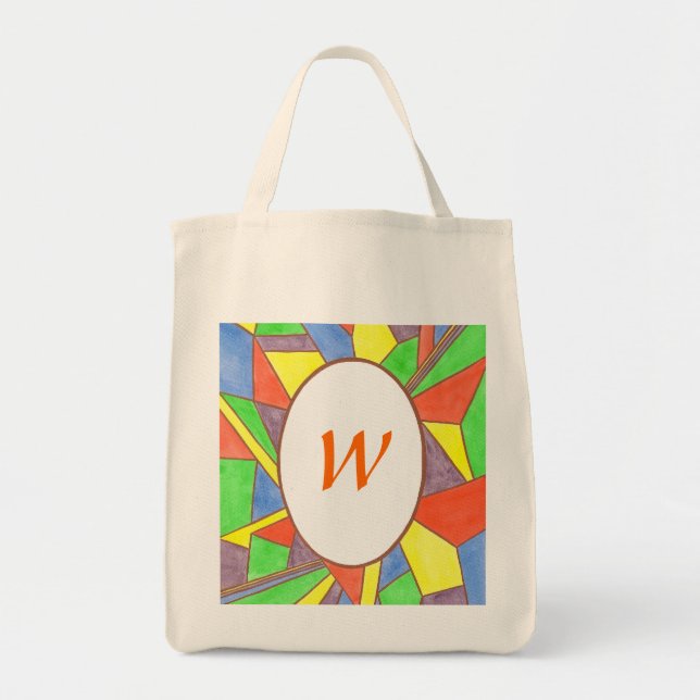 Aquarelle, sacs fourre-tout monogrammes Bridesmaid (Devant)