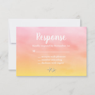 Aquarelle Sandy Toes Coucher de soleil RSVP