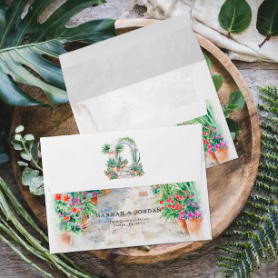 Aquarelle Sayulita   Enveloppe Mariage