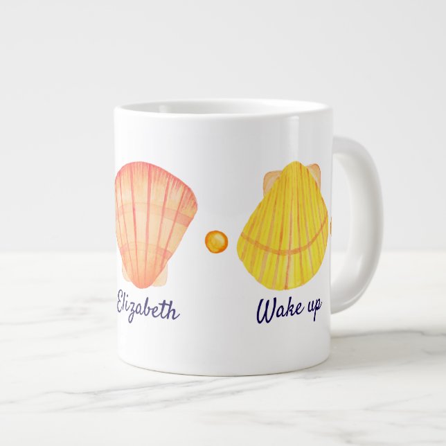 Aquarelle Seashell Spécialité Mug (Devant droit)
