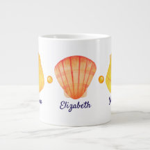 Aquarelle Seashell Spécialité Mug