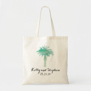 Aquarelle Serene Palm Tree Sac Mariage