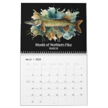 Aquarelle série : Calendrier Fish Aura 2