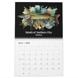 Aquarelle série : Calendrier Fish Aura 2