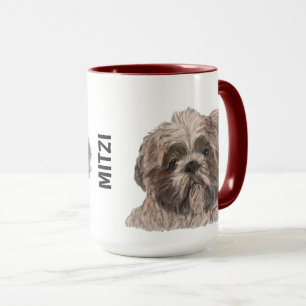Aquarelle Shih Tzu Personnalisée Mug