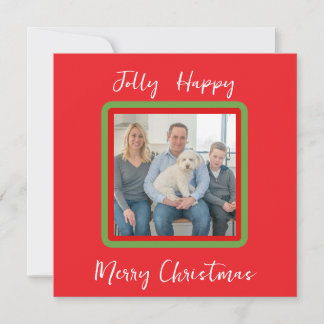 Aquarelle Snowy Winter Trees Jolly CARTE PHOTO