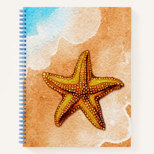 Aquarelle Starfish sur le Beach Journal