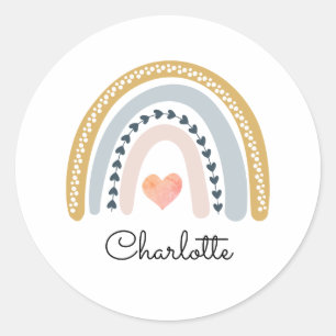 Aquarelle Sticker pour enfant arc-en-ciel