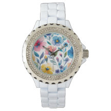 Aquarelle Style Floral Femmes montre