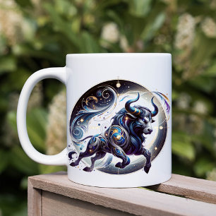 Aquarelle stylée Taurus Zodiac Mug personnalisé