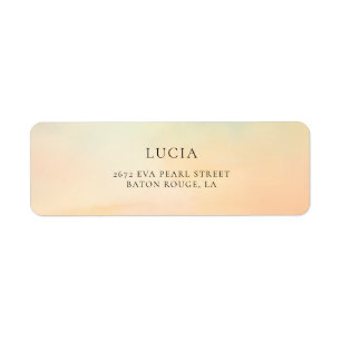 Aquarelle Sunset Cloud 9 Adresse de Fête des marié