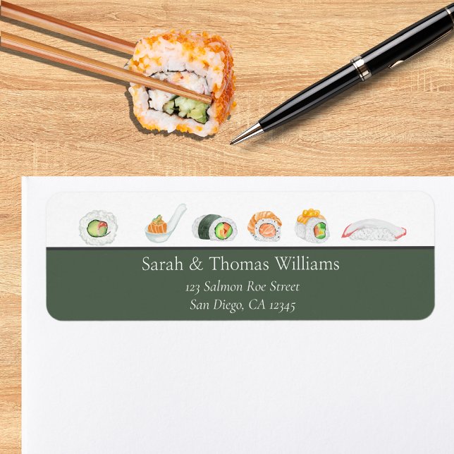 Aquarelle Sushi et Sashimi (Créateur téléchargé)