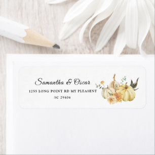 Aquarelle tendance d'automne Citrouille et fleurs