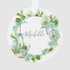 Aquarelle Terrarium en verre Succulents