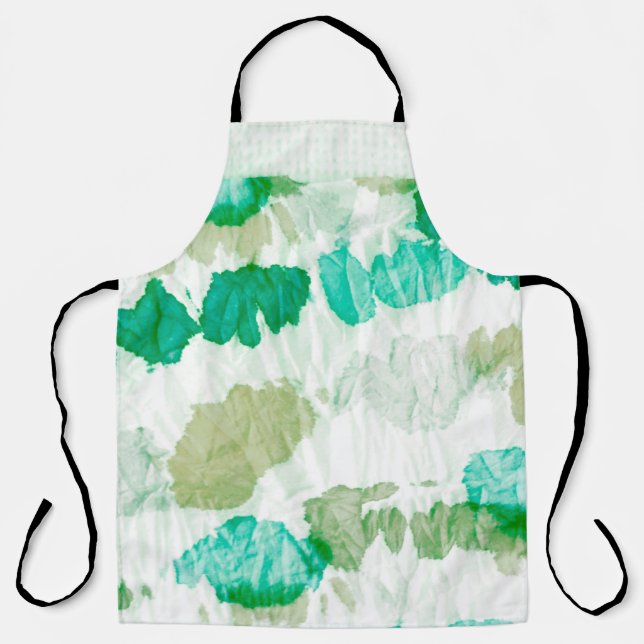 Aquarelle Texture. Splash. Abstract Splash. Tie Dy Apron (Front)