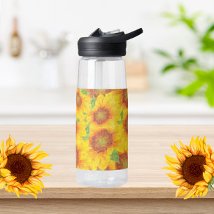 Aquarelle Tournesols Thématique Bouteille d'eau