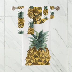 Aquarelle tropicale ananas Motif sans couture