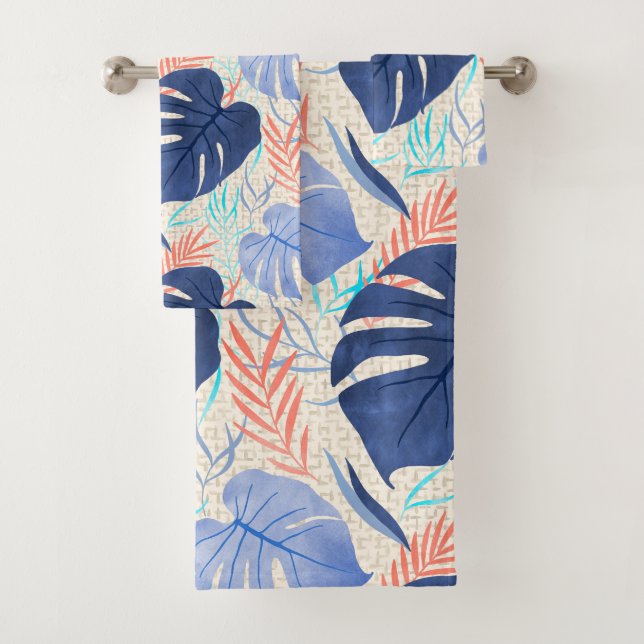 Aquarelle tropicale hawaïenne de Maleah Monstera - (En situation)