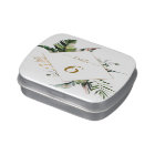 Aquarelle Tropicale Mariage de cadre Or Foliage