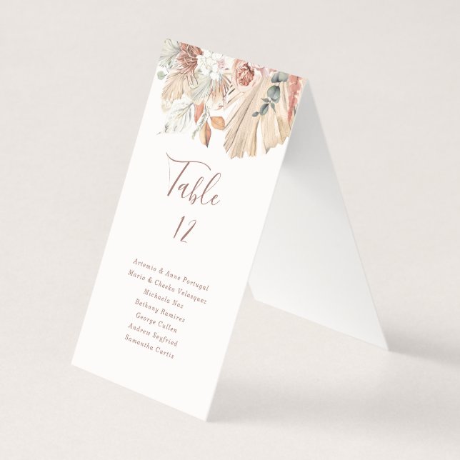 Aquarelle tropicale neutre Palm Mariage floral (Front)