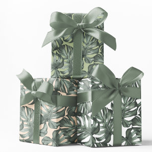 Aquarelle tropicale Oasis moderne Feuille Motif