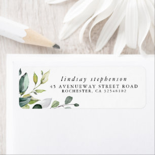 Aquarelle Verdure et Feuilles d'Eucalyptus