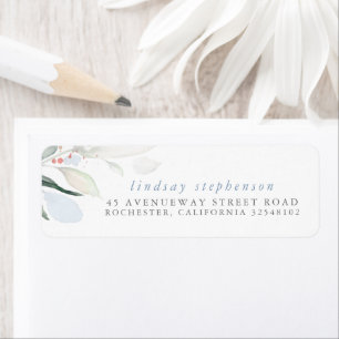 Aquarelle Vert Dusty Bleu Rose Or