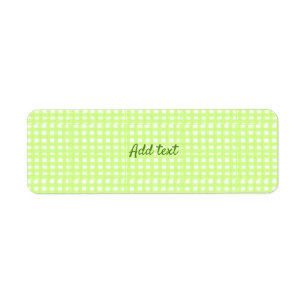 Aquarelle vert plaid ginham personnalisé ajouter t