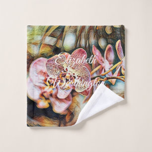Aquarelle vintage Peinture des fleurs d'orchidées 