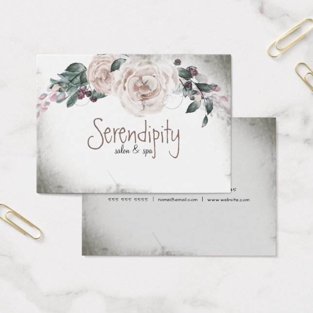 Aquarelle vintage Rose florale (Bureau)