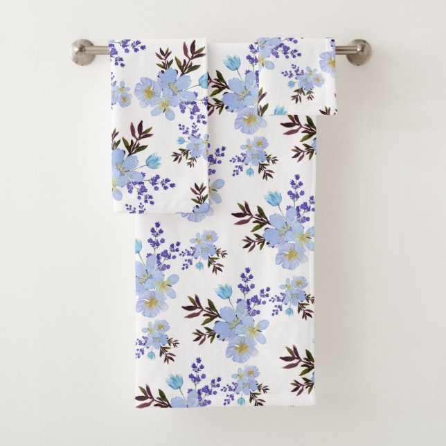 Aquarelle Violet Fleurs (En situation)