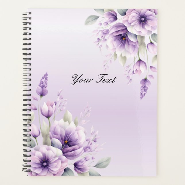 Aquarelle violet Wedding planner Floral (Devant)