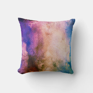 Aquarelle violette Coussin à lancer magique