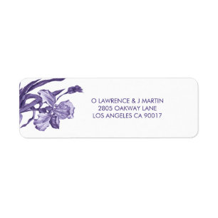 Aquarelle violette Iris