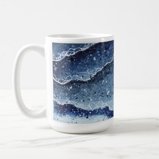 Aquarelle Waves Mug (Gauche)